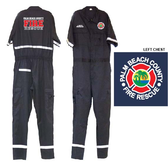 Poly/Cotton EMS Jumpsuit, Palm Beach Fire Rescue